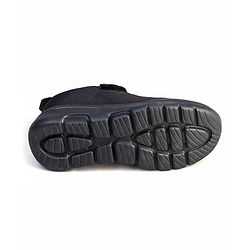 Pine Kids Velcro Closure School Shoes - Black