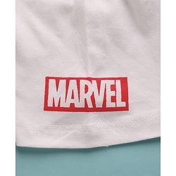 Pine Kids Marvel Cotton Knit Half Sleeves T-Shirt with Avengers Graphics -White