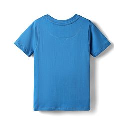 Pine Kids Disney Single Jersey Knit Half Sleeves T-Shirt with Mickey Mouse Graphics - Blue