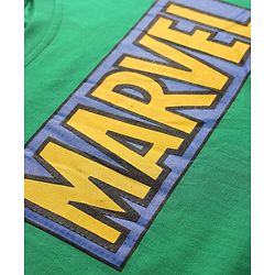Pine Kids Marvel 100% Cotton Over Size Drop Shoulder Half Sleeves Shorts Night Suit With Avenger Graphics - Multi Colour