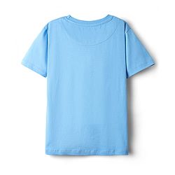 Pine Kids Marvel Single Jersey Knit Half Drop Shoulder Sleeves Oversized Shorts Night Suit with Spiderman Graphics - Light Blue
