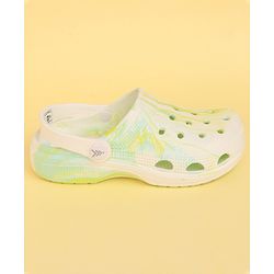 Pine Kids Back Strap Closure Printed Clogs - Light Green (Color Blast May Vary)