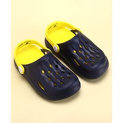 Pine Kids Clogs with Back Strap - White & Green