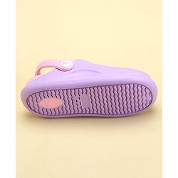 Pine Kids Clogs with Back Strap - Purple & Pink