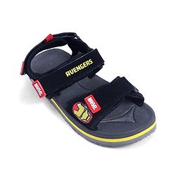 Pine Kids Marvel Velcro Closure Sandals with Iron Man Print -  Black