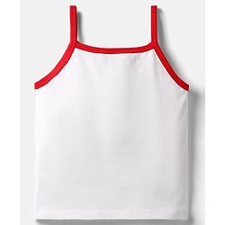 Pine Kids Single Jersey Knit Half Sleeves Top & Shorts Set With Brooklyn Print - Red & White