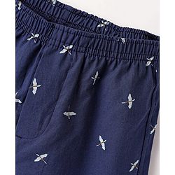 Pine Kids Cotton Knit Boxers with Hot Air Balloon & Bird Print Pack of 2 (Color May Vary)