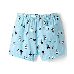 Pine Kids Cotton Knit Boxers with Hot Air Balloon & Bird Print Pack of 2 (Color May Vary)