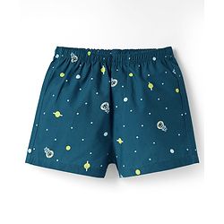 Pine Kids Cotton Woven Printed Boxers Pack Of 2 (Colour May Vary)