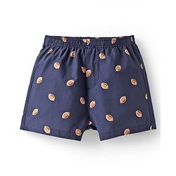Pine Kids Cotton Woven Boxers With Ball & Bird Print Pack Of 2 (Colour May Vary)