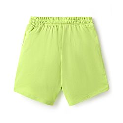 Pine Kids Looper Mid Thigh Shorts With Text Print - Light Green