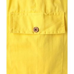 Pine Kids Cotton Woven Half Sleeves Solid Color Top & Shorts Set - Golden
