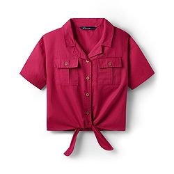 Pine Kids Cotton Woven Half Sleeves Solid Color Top & Shorts Set - Maroon