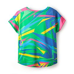 Pine Active Half Sleeves T-Shirt With Abstract Print - Blue