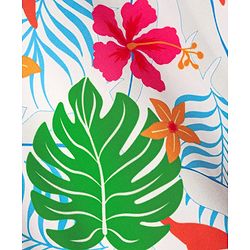 Pine Active Half Sleeves T-Shirt With Floral Print - White