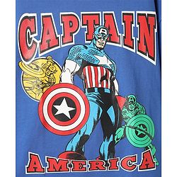 Pine Kids Marvel Single Jersey Knit Half Sleeves Drop Shoulder Cut & Sew Short Sets With Avengers Graphic - Red & Blue