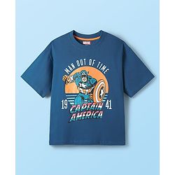 Pine Kids Marvel Single Jersey Knit Half Sleeves Oversize Drop Shoulder T-Shirt With Avengers Graphics Pack Of 3- White Blue & Yellow