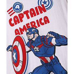 Pine Kids Marvel Single Jersey Knit Half Drop Shoulder Sleeves Oversized T-Shirts with Avengers Graphics & Stripes Pack of 3 - Blue White & Orange