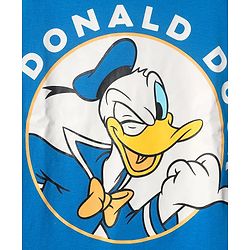 Pine Kids Disney Single Jersey Knit Full Sleeves Night Suit With Donald Duck Graphics - Blue