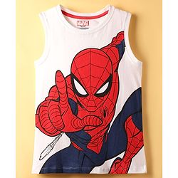Pine Kids Marvel Cotton Woven Half Sleeves Shirt with Inner Tee  Spider Man Graphics - Multicolor