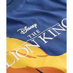 Pine Kids Disney Terry Knit Sleeveless Tank T-Shirt & Shorts Set With Lion King Graphics - Navy Blue