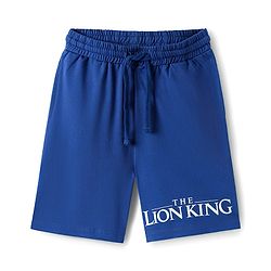 Pine Kids Disney Single Jersey Knit Half Sleeves Shorts Night Suit With Lion King Graphics - Navy Blue