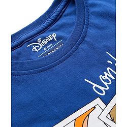 Pine Kids Disney Single Jersey Knit Half Sleeves Shorts Night Suit With Lion King Graphics - Navy Blue