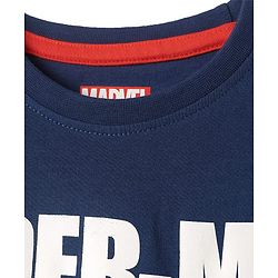 Pine Kids Marvel Single Jersey Knit Half Sleeves T-Shirt With Spider-Man Graphics - Multicolor