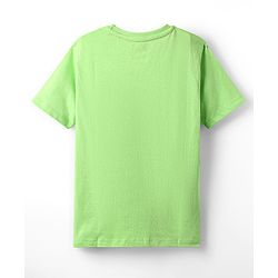 Pine Kids Marvel Single Jersey Knit Half Sleeve T-Shirt With Spider Man Graphics - Light Green