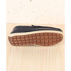 Pine Kids Slip On Textured Loafers - Navy Blue