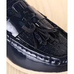 Pine Kids Slip On Textured Loafers - Navy Blue