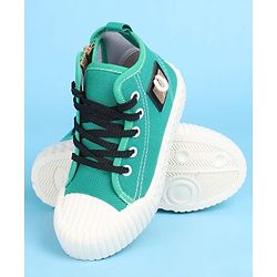 Pine Kids Lace Up Casual Shoes - Green & White