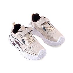 Pine Kids Sneaker Shoes With Velcro Closure & Tape Detailing - Beige
