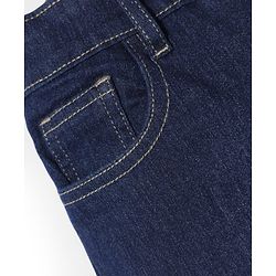 Pine Kids Denim Woven Full Length Solid Colour Jeans - Navy Blue
