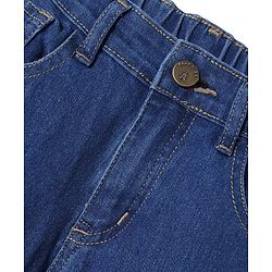 Pine Kids Denim Woven Full Length Solid Colour Jeans - Navy Blue