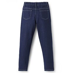 Pine Kids Denim Woven Full Length Washed Jeans - Navy Blue