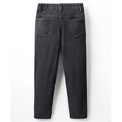 Pine Kids Denim Woven Full Length Washed Jeans - Navy Blue