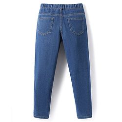 Pine Kids Denim Ankle Length Solid Colour Jeggings - Navy Blue