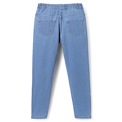Pine Kids Denim Ankle Length Solid Colour Jeggings - Navy Blue