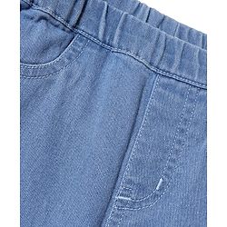 Pine Kids Denim Ankle Length Solid Colour Jeggings - Navy Blue