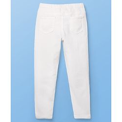Pine Kids Denim Ankle Length Solid Colour Jeggings - Navy Blue