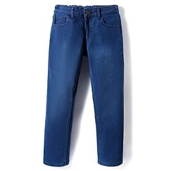 Pine Kids Denim Woven Full Length Washed Jeans - Blue