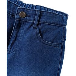 Pine Kids Denim Woven Full Length Washed Jeans - Blue