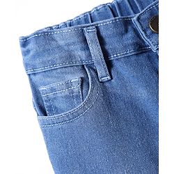 Pine Kids Denim Woven Full Length Washed Jeans - Blue