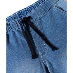 Pine Kids Denim Woven Full Length Washed Jeans With Stretch - Light Blue