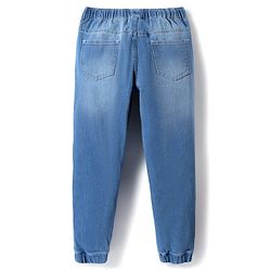 Pine Kids Denim Woven Full Length Washed Jeans With Stretch - Light Blue