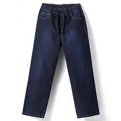 Pine Kids Denim Woven Full Length Washed Jeans - Navy Blue