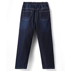 Pine Kids Denim Woven Full Length Washed Jeans - Navy Blue