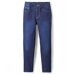 Pine Kids Denim Full Length Washed Jeans - Navy Blue