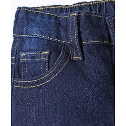 Pine Kids Denim Full Length Washed Jeans - Navy Blue
